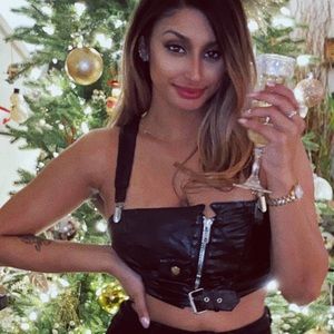 Lip Service Black Motorcycle Leather Bralet Large